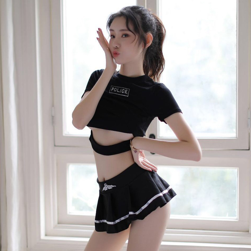 香黛兒可愛清純學生裝性感超短裙制服內衣