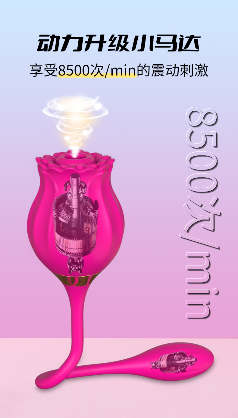 趣愛(ài)閣-成人用品市場(chǎng)諾貝趣A81 6雙頭吮吸跳蛋玫瑰花