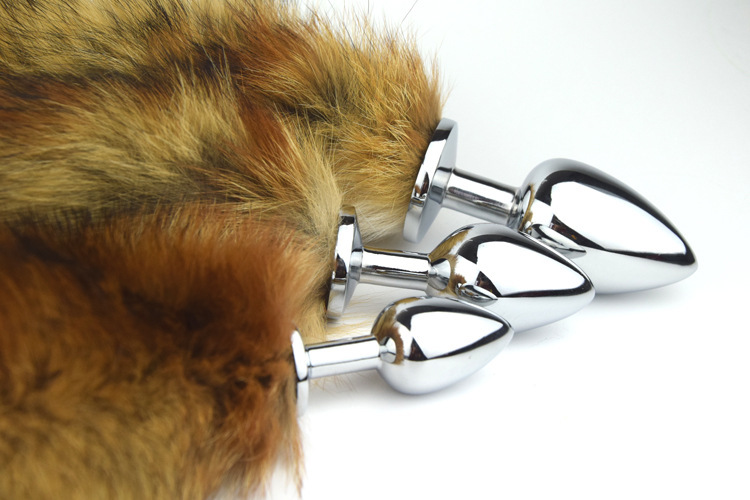 趣愛閣-廣東成人用品市場(chǎng)肛塞：狼牌紅狐尾巴肛塞