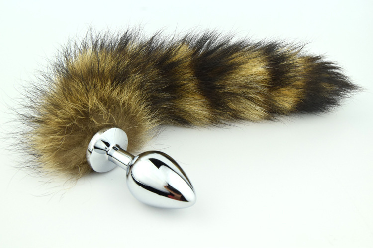 趣愛閣-性用具批發肛塞：狼牌貉子尾巴肛塞