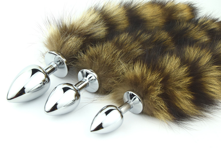 趣愛閣-性用具批發肛塞：狼牌貉子尾巴肛塞