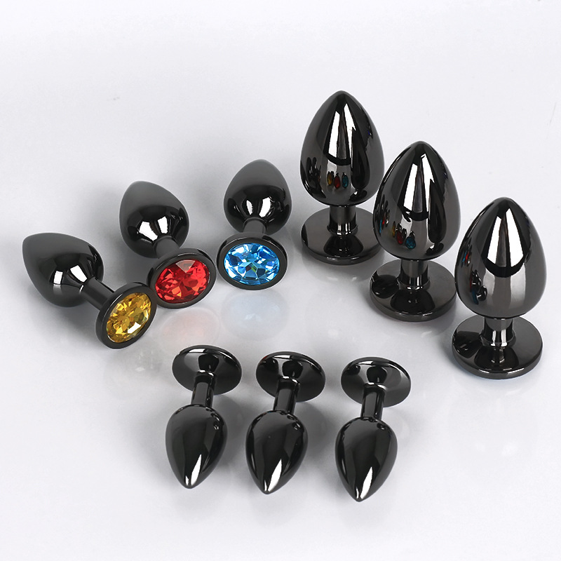 趣愛閣-成人用品一手貨源一件代發肛塞：狼牌槍色圓形金屬肛塞