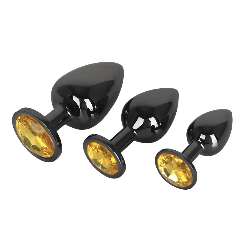 趣愛閣-成人用品一手貨源一件代發肛塞：狼牌槍色圓形金屬肛塞