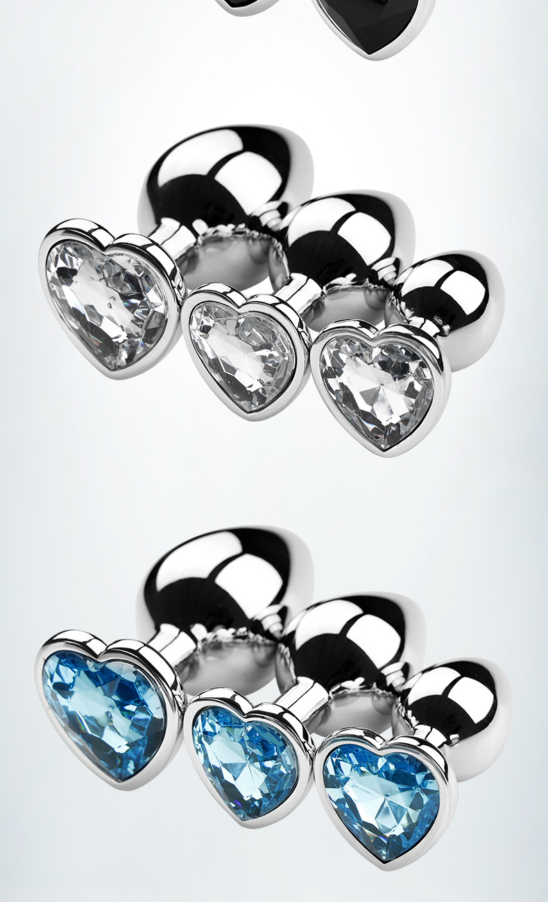 趣愛閣-成人用品進貨批發市場肛塞：狼牌心形金屬肛塞