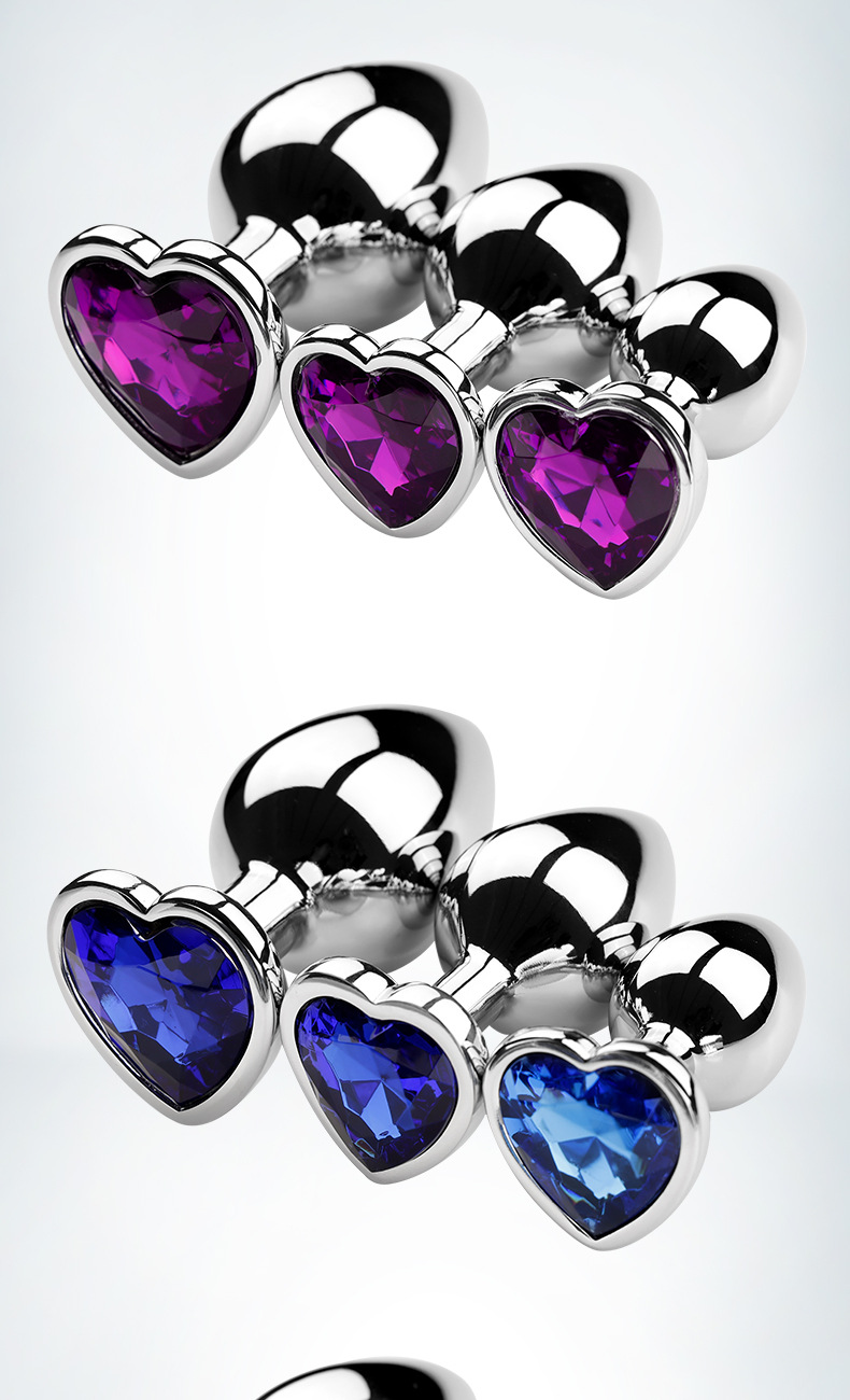 趣愛閣-成人用品進貨批發市場肛塞：狼牌心形金屬肛塞