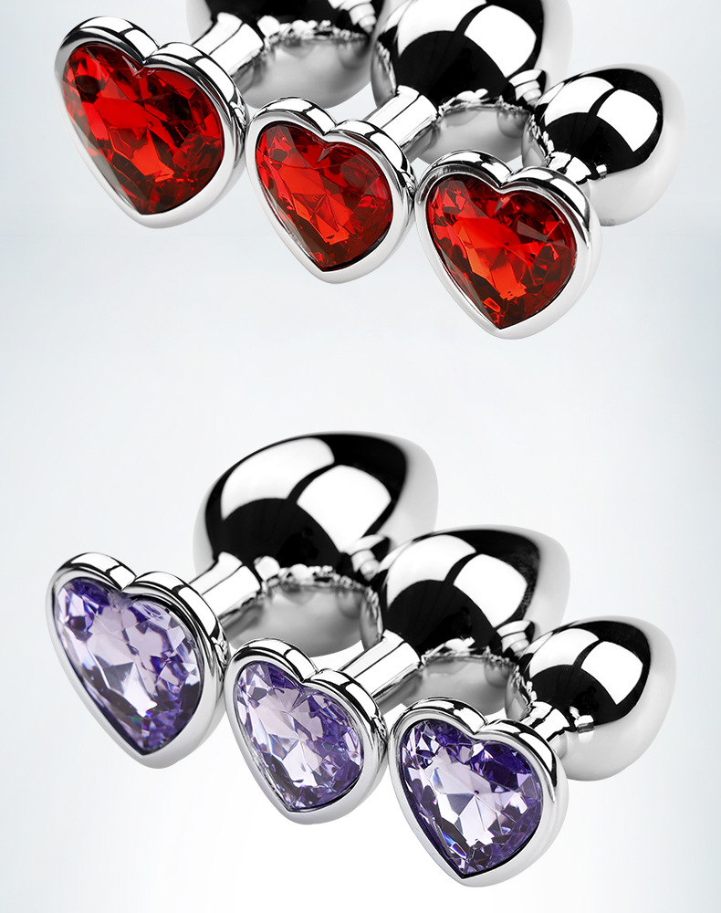 趣愛閣-成人用品進貨批發市場肛塞：狼牌心形金屬肛塞