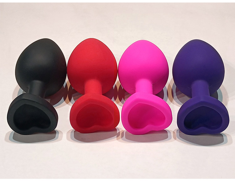 趣愛閣-批發(fā)夫妻用品肛塞：狼牌心型硅膠肛塞