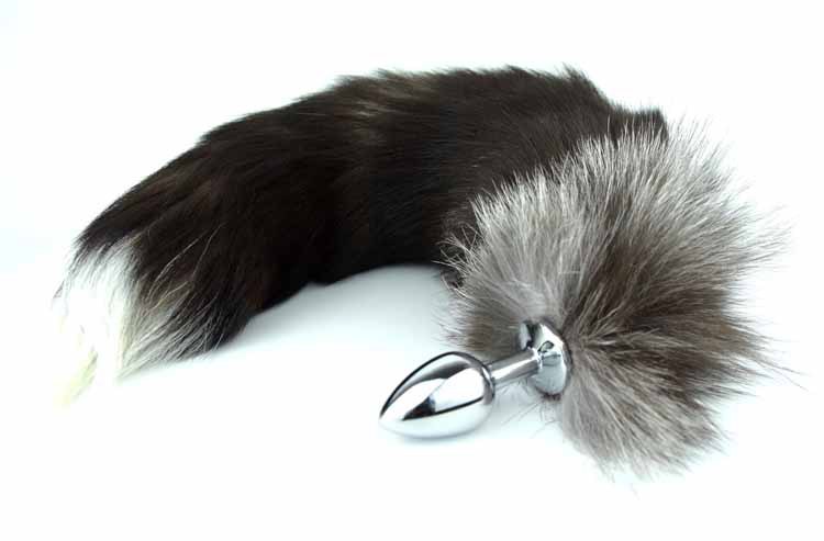 趣愛閣-廣東成人用品批發市場肛塞：狼牌玄狐尾巴肛塞