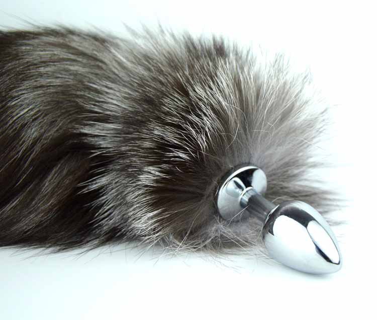 趣愛閣-廣東成人用品批發市場肛塞：狼牌玄狐尾巴肛塞