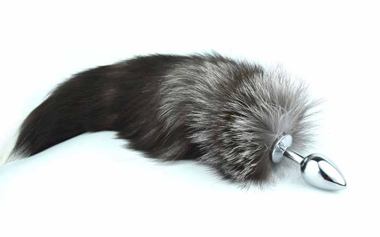 趣愛閣-廣東成人用品批發市場肛塞：狼牌玄狐尾巴肛塞