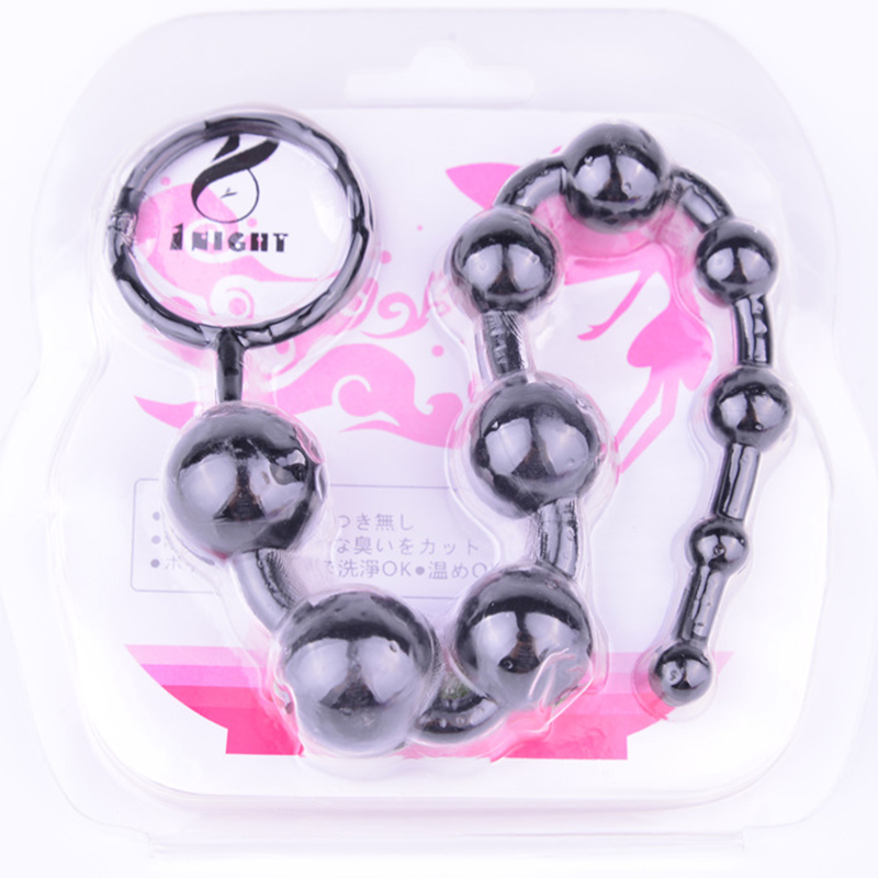 趣愛(ài)閣-成人保健品批發(fā)一手貨源SM用品：10珠后庭拉珠肛塞SM用品