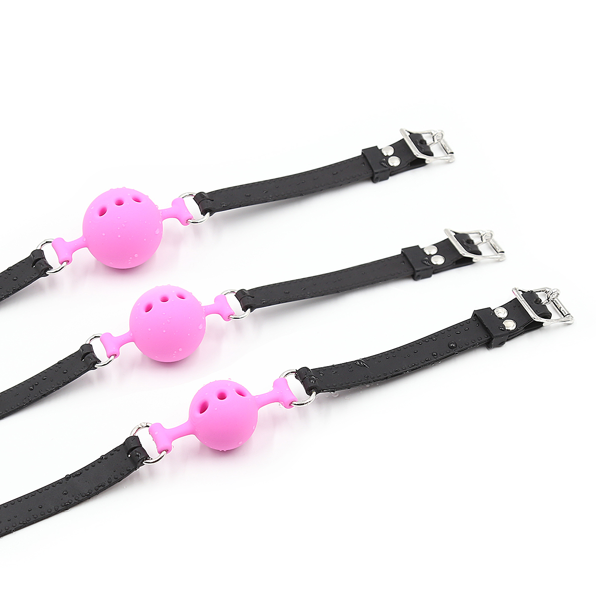 趣愛閣-成人用品進貨批發(fā)網(wǎng)SM用品：趣味-帶孔全硅膠嘴口球SM用品