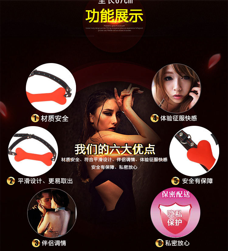 趣愛閣-成人用品店批發SM用品：趣味-狗骨頭行軟口塞SM用品