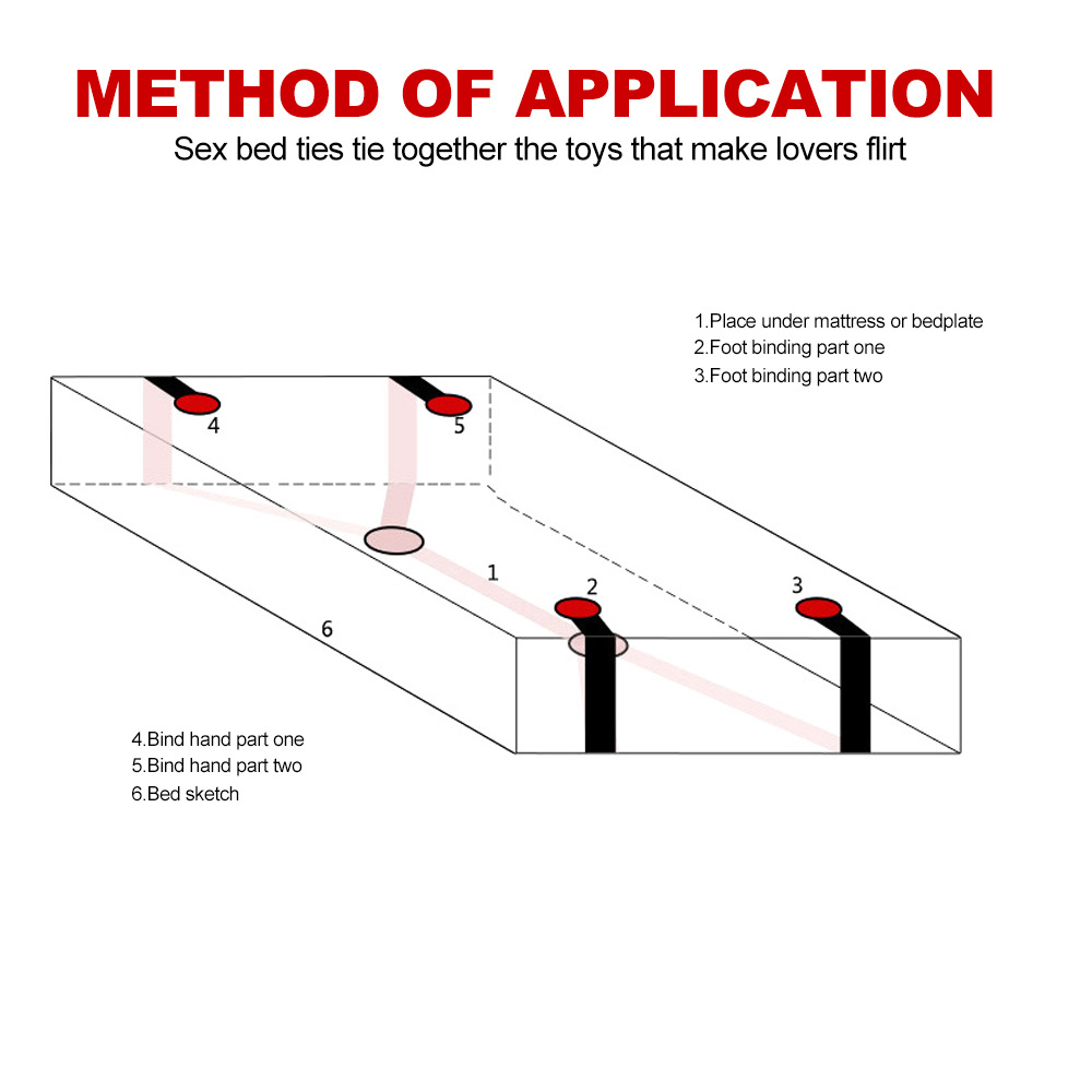 趣愛閣-成人用品批發(fā)SM用品：趣味尼龍束縛睡床綁帶SM用品