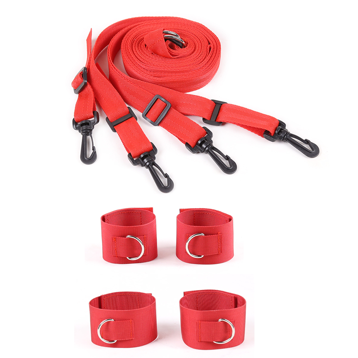 趣愛閣-成人用品批發(fā)SM用品：趣味尼龍束縛睡床綁帶SM用品