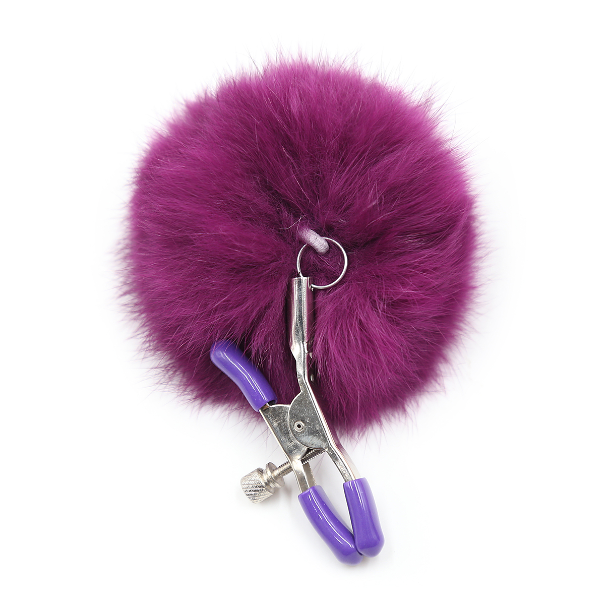 趣愛閣-成人用品進貨批發網SM用品：趣味圓形羽毛乳夾SM用品