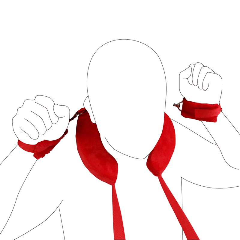 趣愛閣-成人用品批發貨源SM用品：雙冠分腿枕情趣枕頭小號SM用品