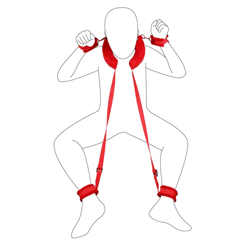 趣愛閣-成人用品批發貨源SM用品：雙冠分腿枕情趣枕頭小號SM用品