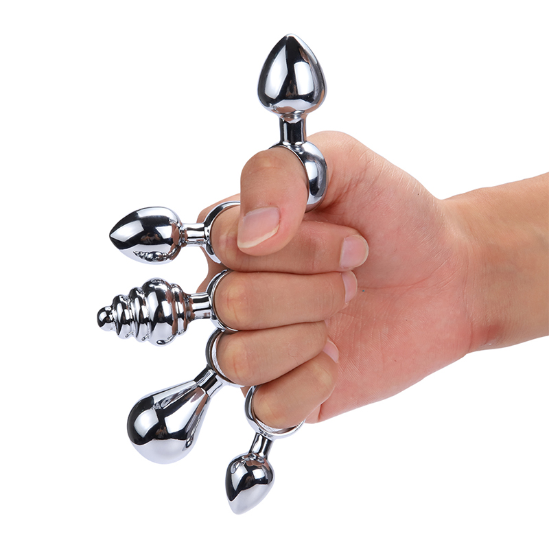 趣愛閣-成人用品進(jìn)貨批發(fā)市場SM用品：雙冠戒指拉環(huán)大中小肛塞套裝SM用品