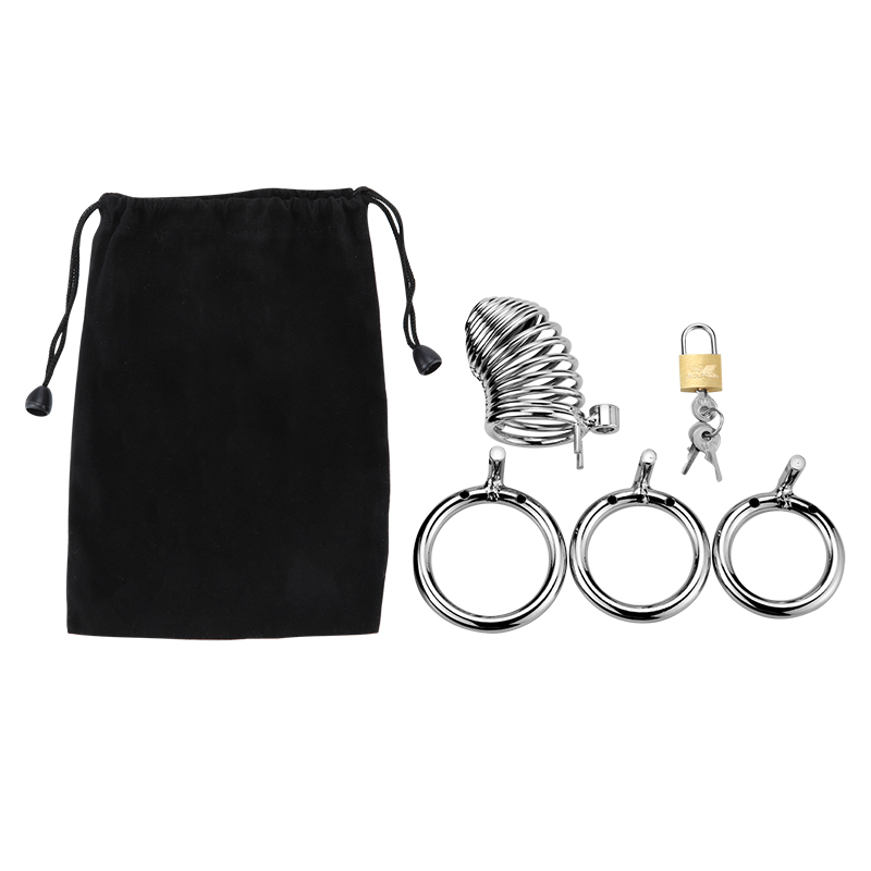 趣愛閣-成人用品批發(fā)市場(chǎng)在哪里SM用品：雙冠金屬貞操鎖SM用品