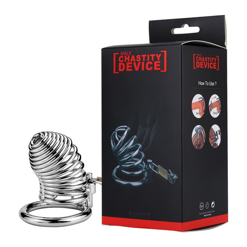 趣愛閣-成人用品批發(fā)市場(chǎng)在哪里SM用品：雙冠金屬貞操鎖SM用品