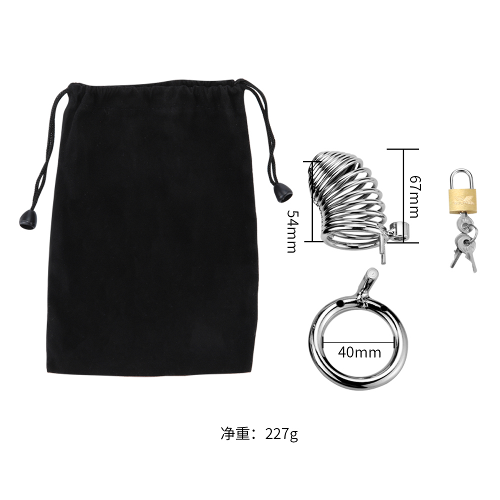 趣愛閣-成人用品批發(fā)市場(chǎng)在哪里SM用品：雙冠金屬貞操鎖SM用品