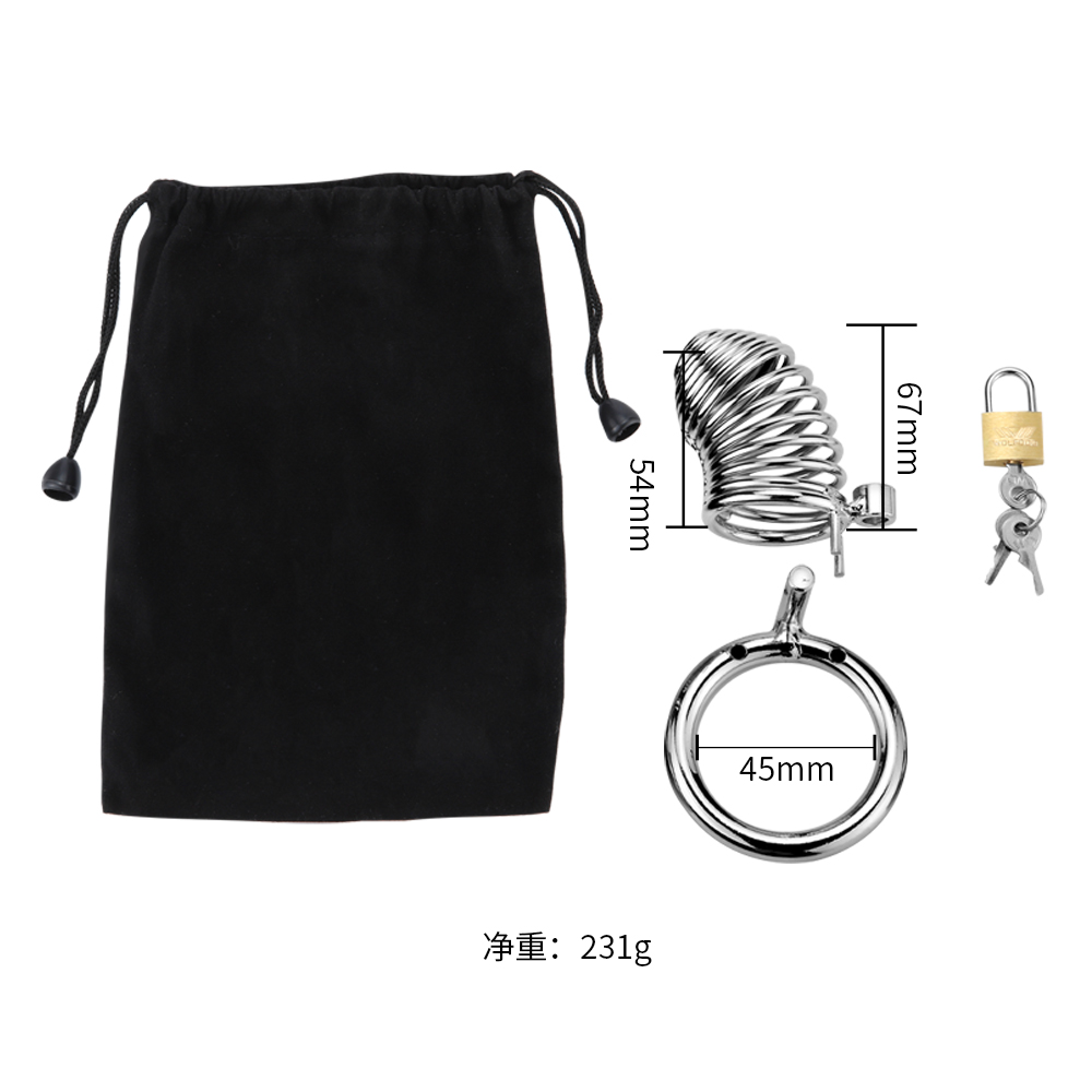 趣愛閣-成人用品批發(fā)市場(chǎng)在哪里SM用品：雙冠金屬貞操鎖SM用品