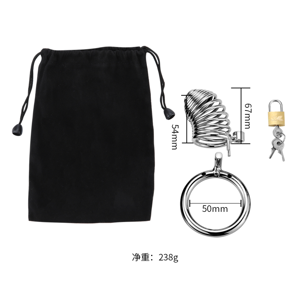 趣愛閣-成人用品批發(fā)市場(chǎng)在哪里SM用品：雙冠金屬貞操鎖SM用品