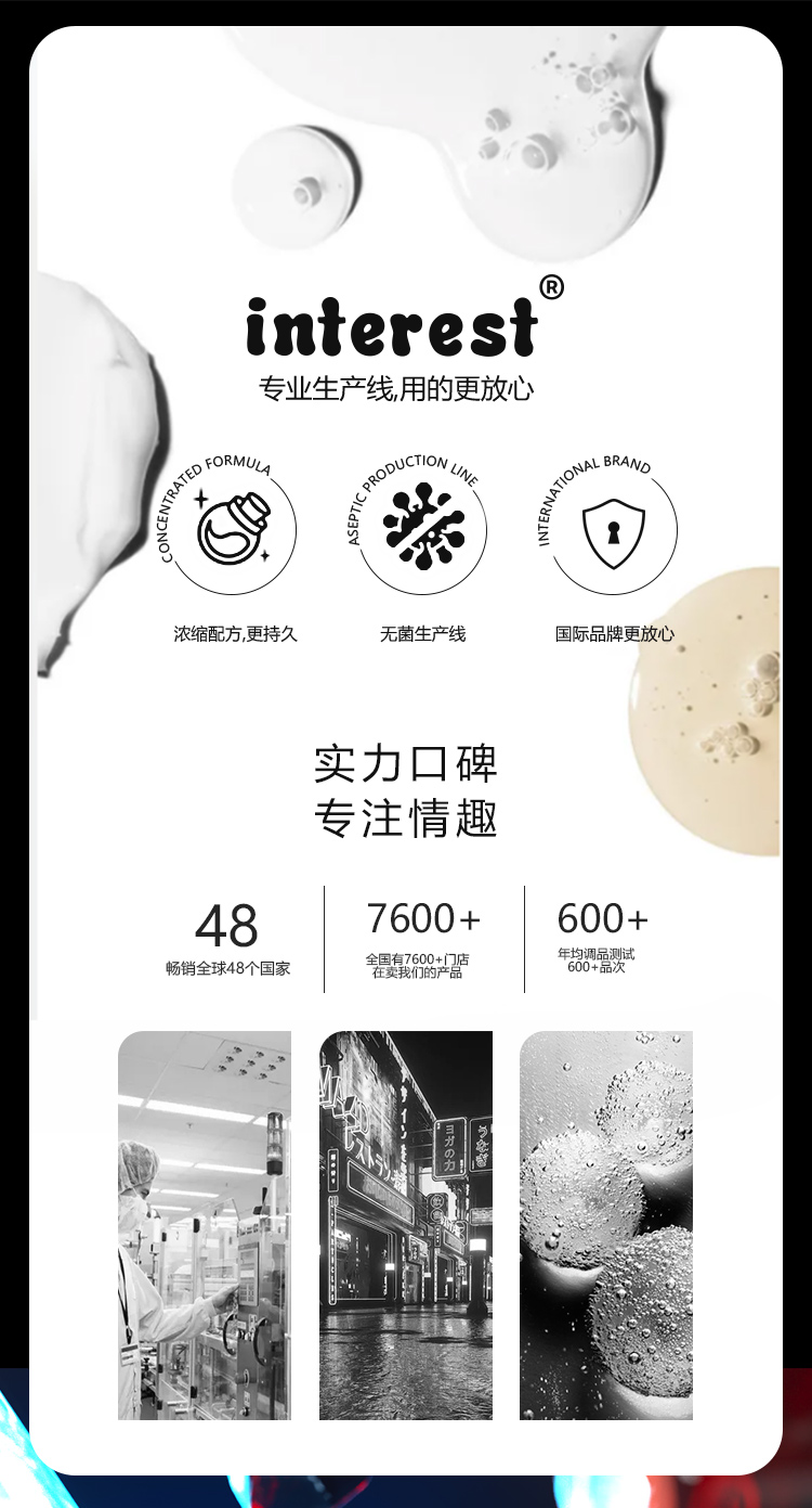 趣愛閣-廣東成人用品批發市場人體潤滑液：interest人體潤滑液60ml人體潤滑液