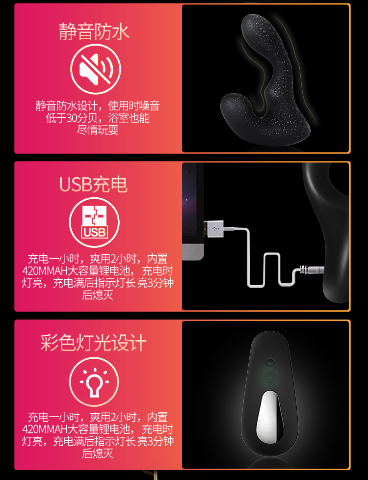 趣愛閣-成人保健品批發一手貨源前列腺后庭玩具：斯漢德SHD-s041前列腺后庭玩具