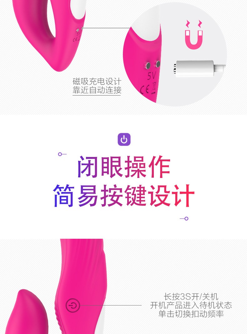 趣愛閣-成人用品批發(fā)商進(jìn)貨渠道穿戴震動：斯?jié)h德SHD-S125 NAMI哪米穿戴震動