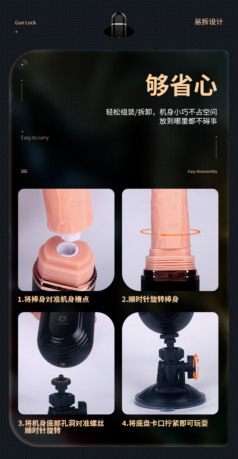 趣愛(ài)閣-情趣用品貨源仿真陽(yáng)具：斯?jié)h德SHD-S224-2加特林仿真陽(yáng)具