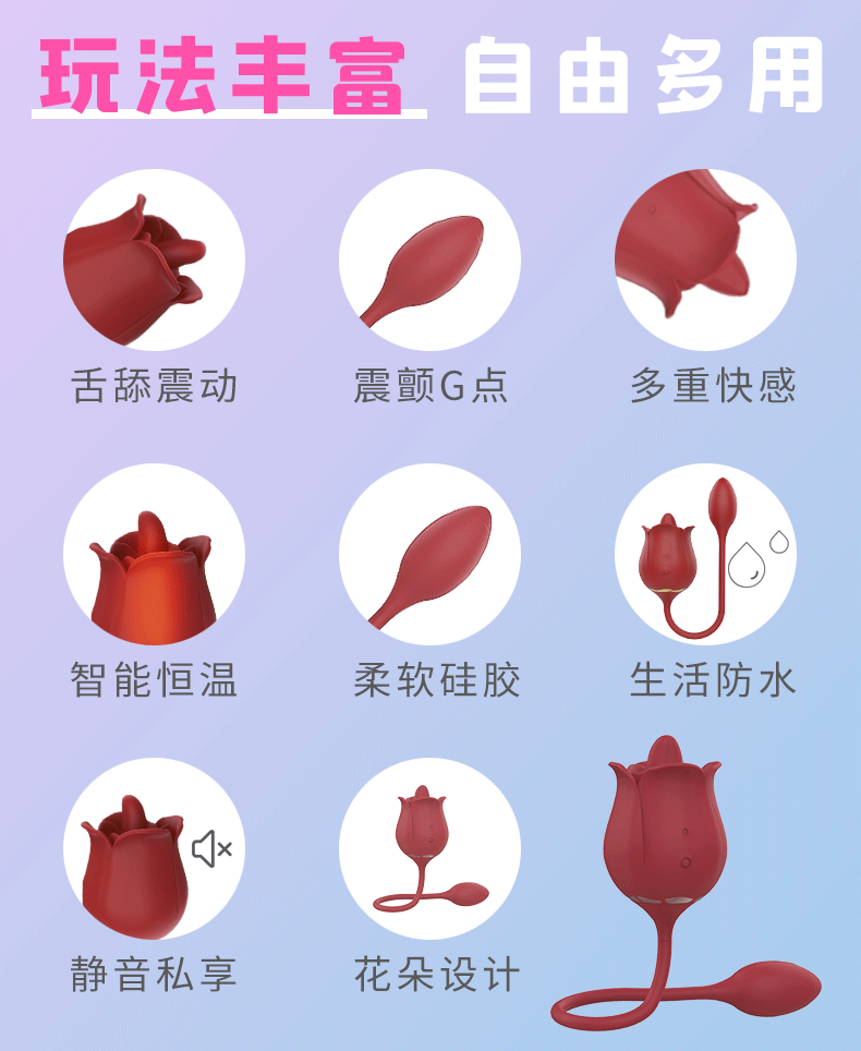 趣愛閣-成人用品進貨渠道穿戴震動：斯漢德SHD-S361 Twin Blossoms雙生花穿戴震動