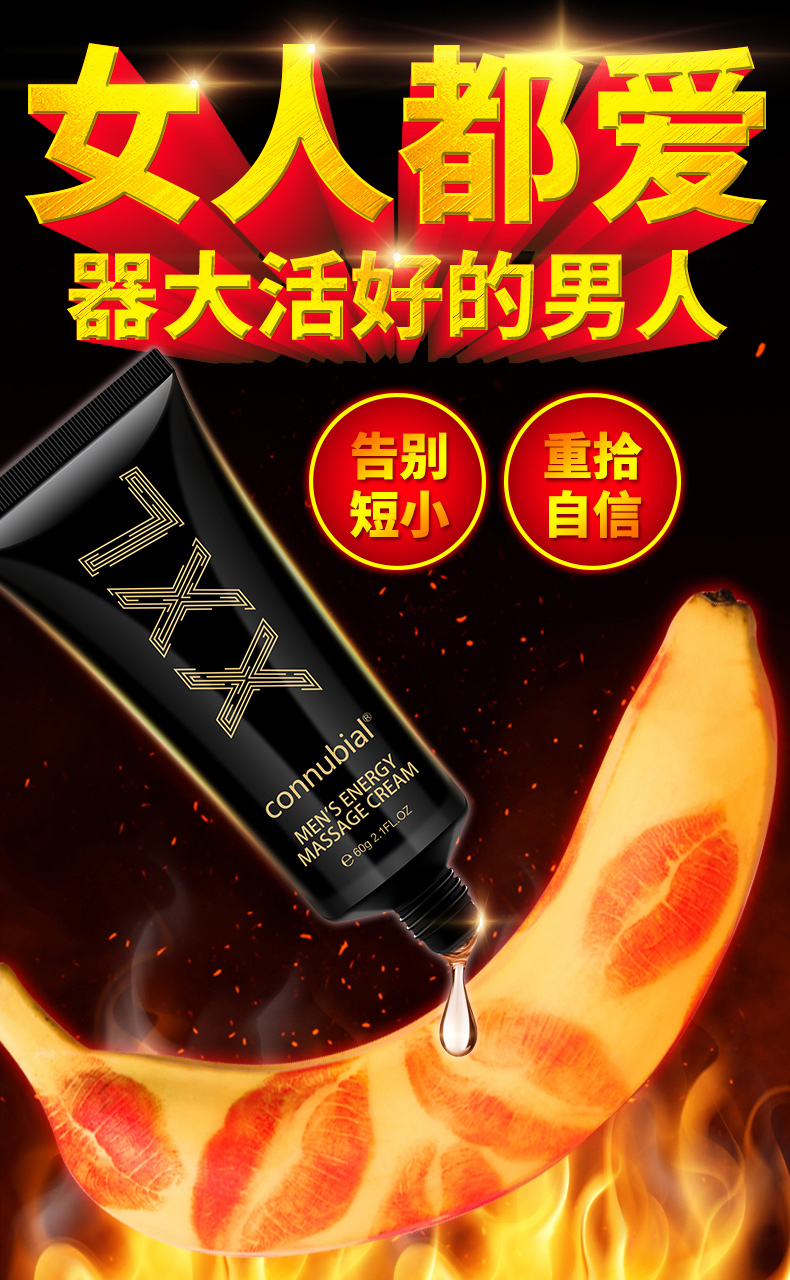 趣愛閣-成人用品進貨渠道延時噴劑：Connubial男士勁能按摩膏60g延時噴劑