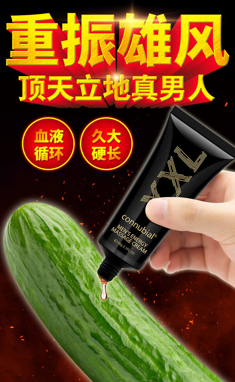 趣愛閣-成人用品進貨渠道延時噴劑：Connubial男士勁能按摩膏60g延時噴劑
