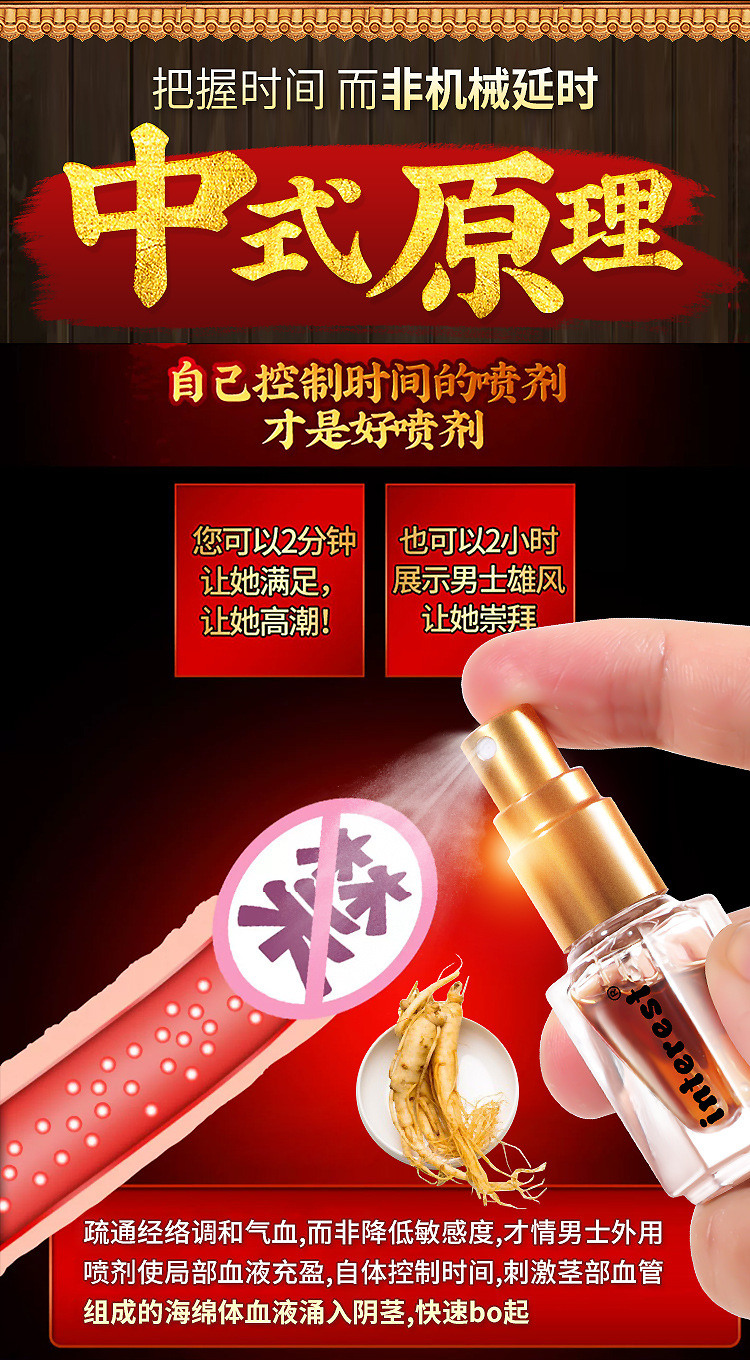 趣愛閣-兩性用品延時噴劑：interest外用噴劑2ml延時噴劑