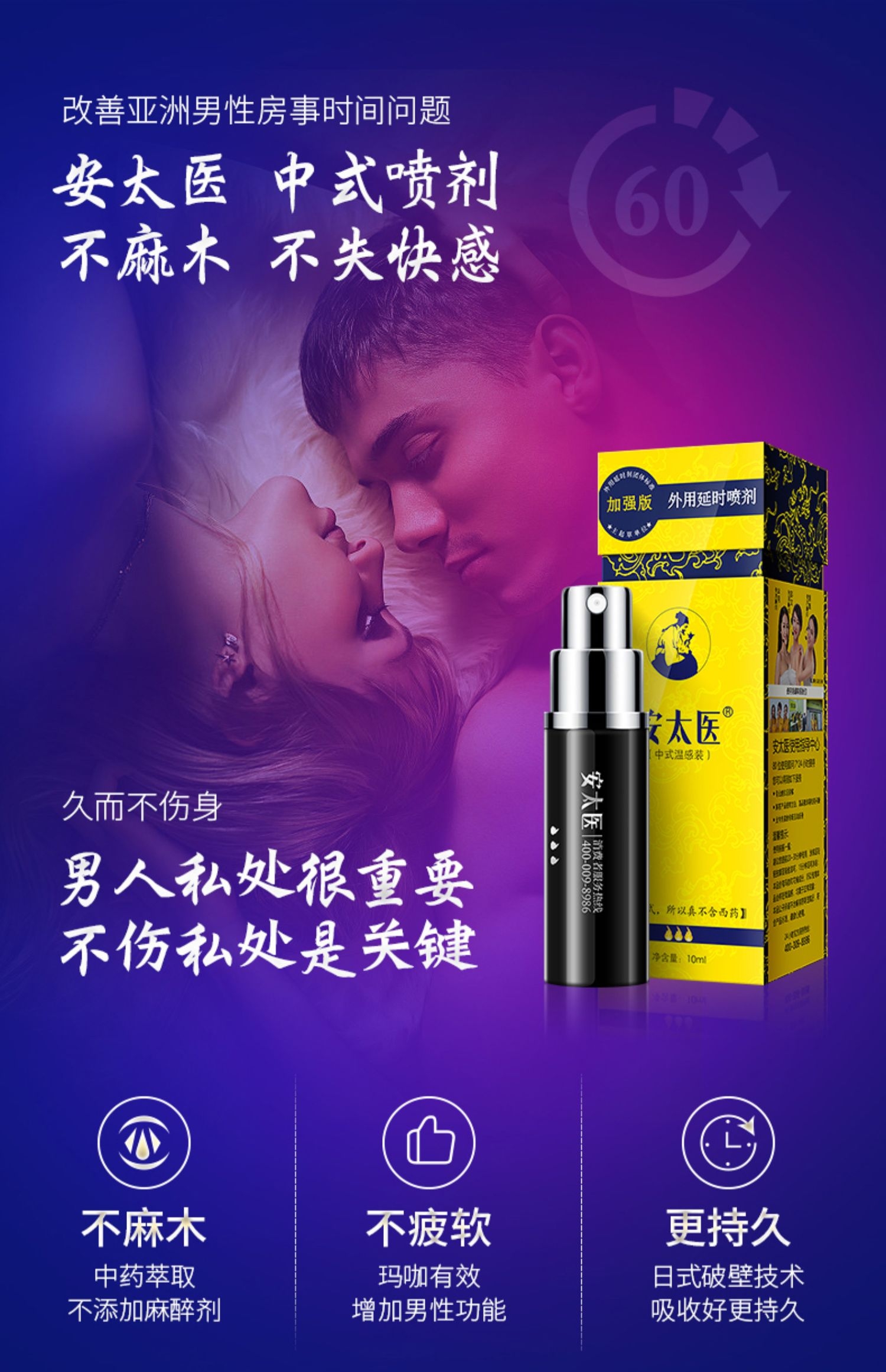 趣愛閣-情趣用品廠家延時噴劑：安太醫經典加強噴劑延時噴劑