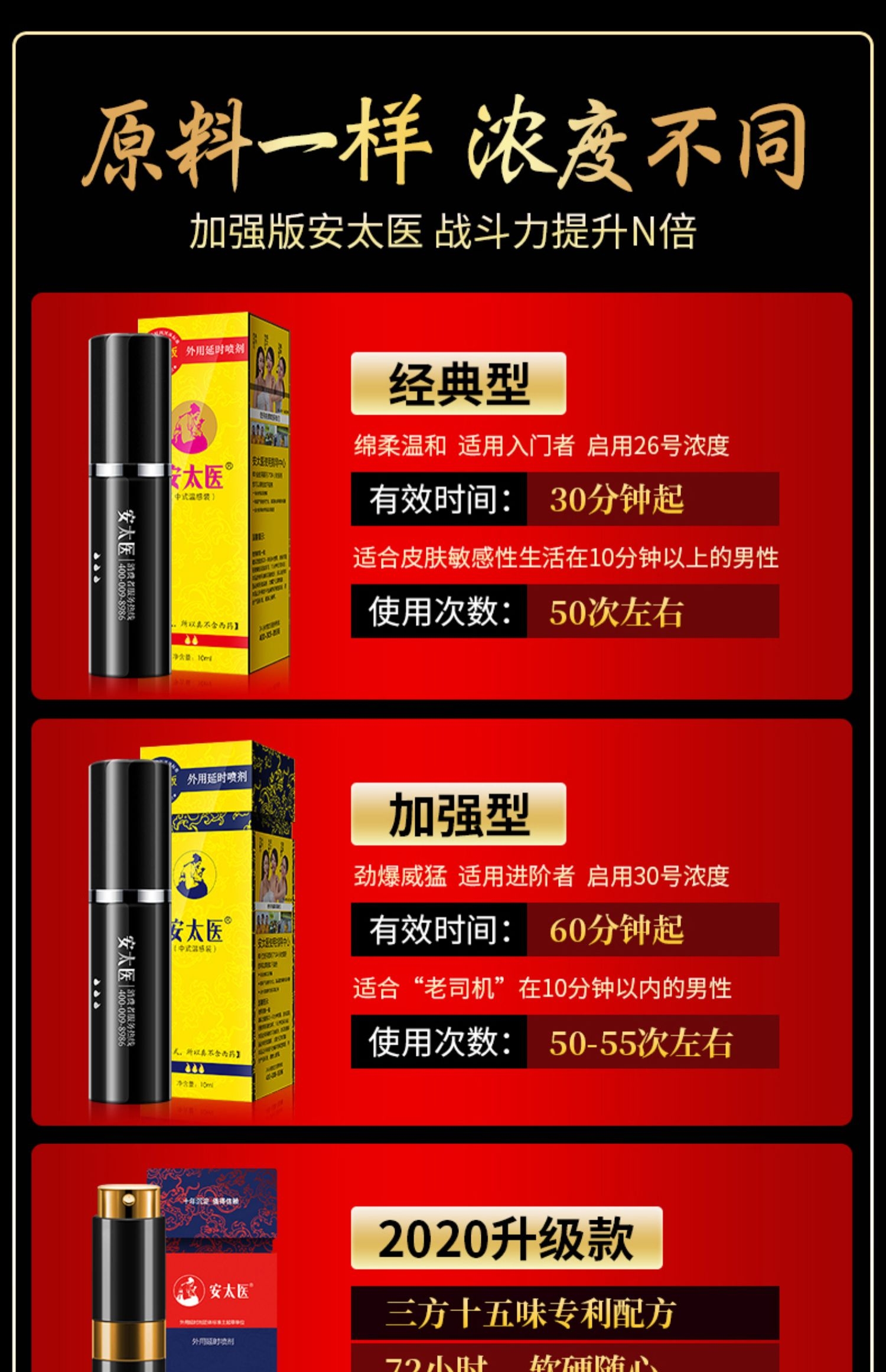 趣愛閣-情趣用品廠家延時噴劑：安太醫經典加強噴劑延時噴劑