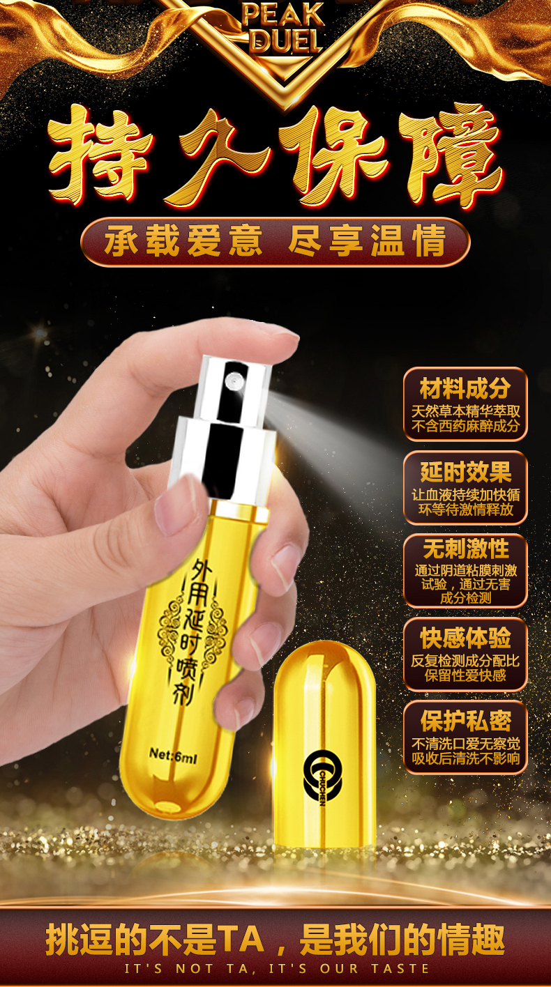 趣愛閣-無人成人用品店延時噴劑：初辰扁鵲醫(yī)師版6ml延時噴劑