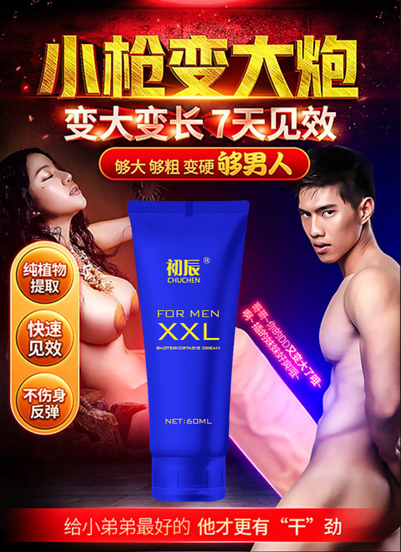 趣愛閣-好成人用品店延時噴劑：初辰男士滋養按摩膏xxl60ML延時噴劑