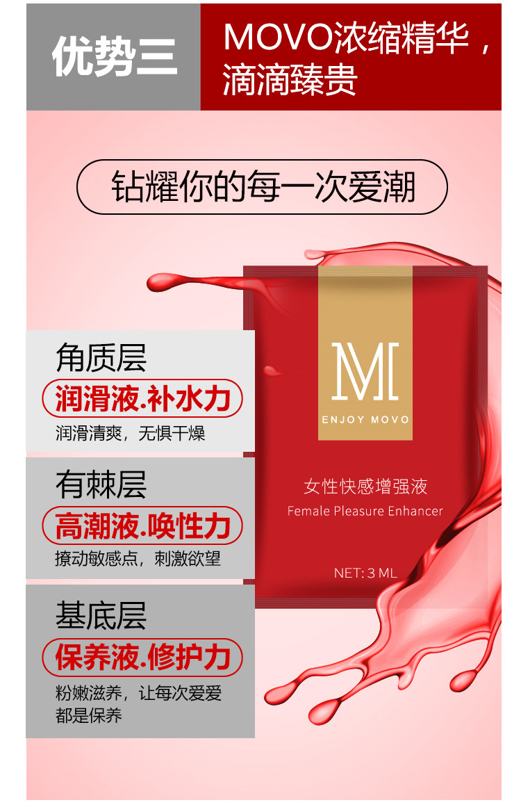 趣愛閣-成人用品批發(fā)報價廣州助情催情：MOVO女用快感增強(qiáng)液6片裝助情催情