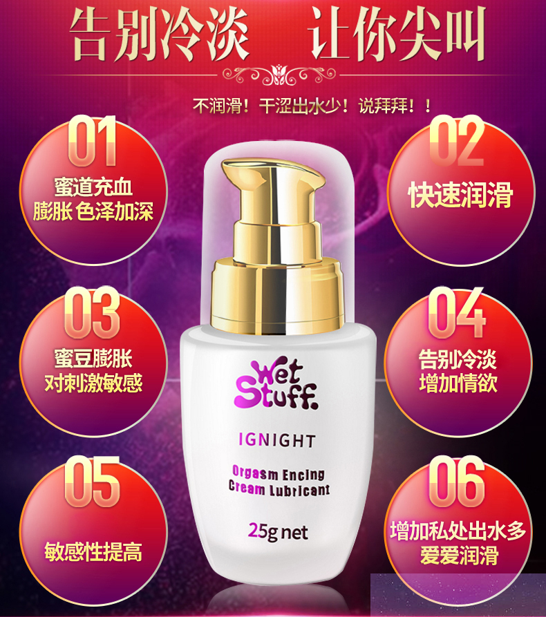 趣愛閣-成人用品批發助情催情：Wet Stuff女性快感促進液25g助情催情