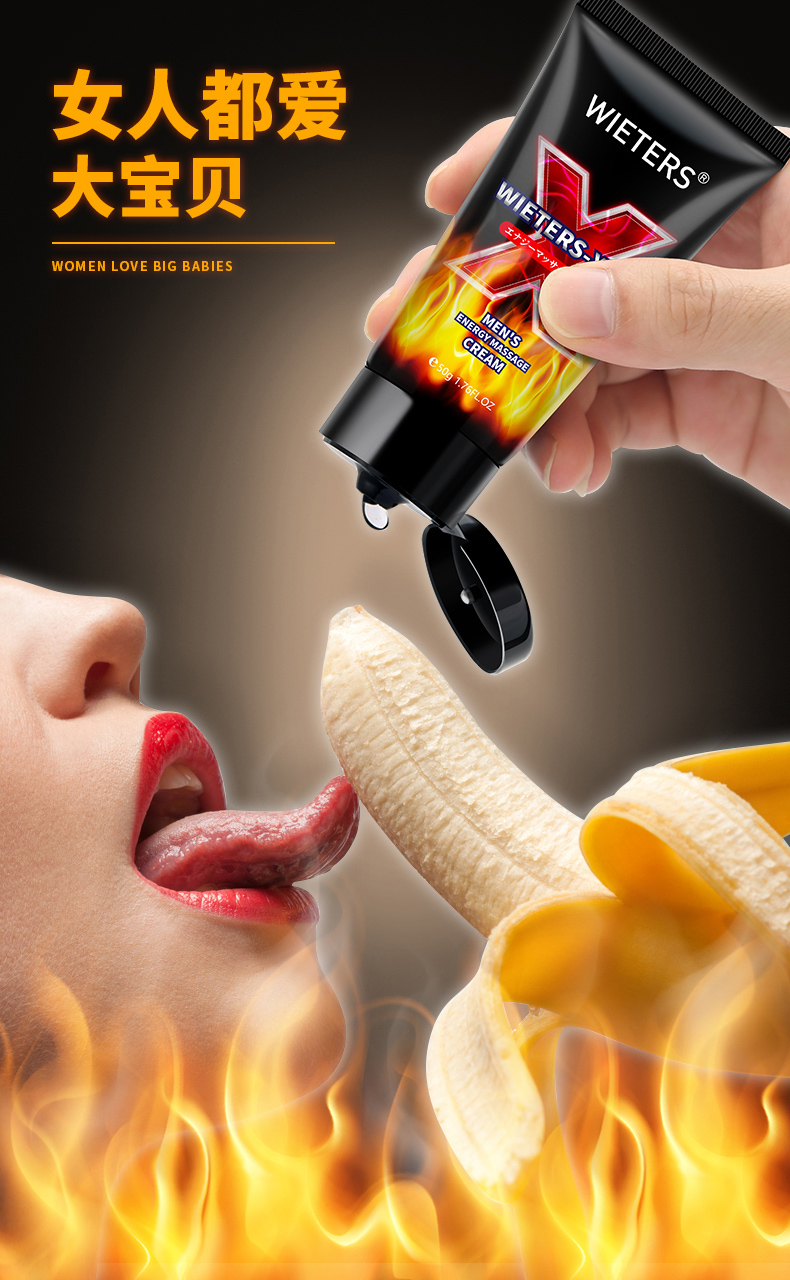 趣愛閣-成人用品貨源批發延時噴劑：WIETERS男士勁能按摩膏延時噴劑