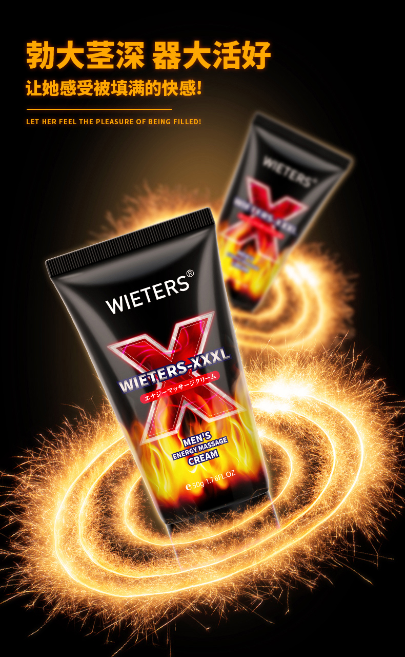 趣愛閣-成人用品貨源批發延時噴劑：WIETERS男士勁能按摩膏延時噴劑