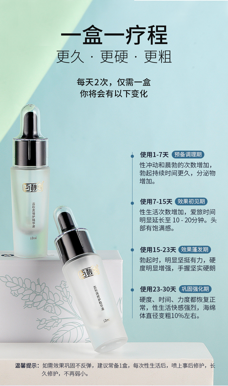 趣愛閣-性成人用品批發市場延時噴劑：百秋爽修護精華液套裝12ml4支延時噴劑