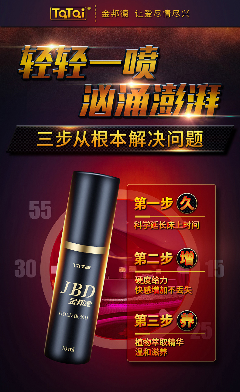 趣愛閣-廣東情趣用品廠家延時噴劑：金邦德噴劑延時噴劑