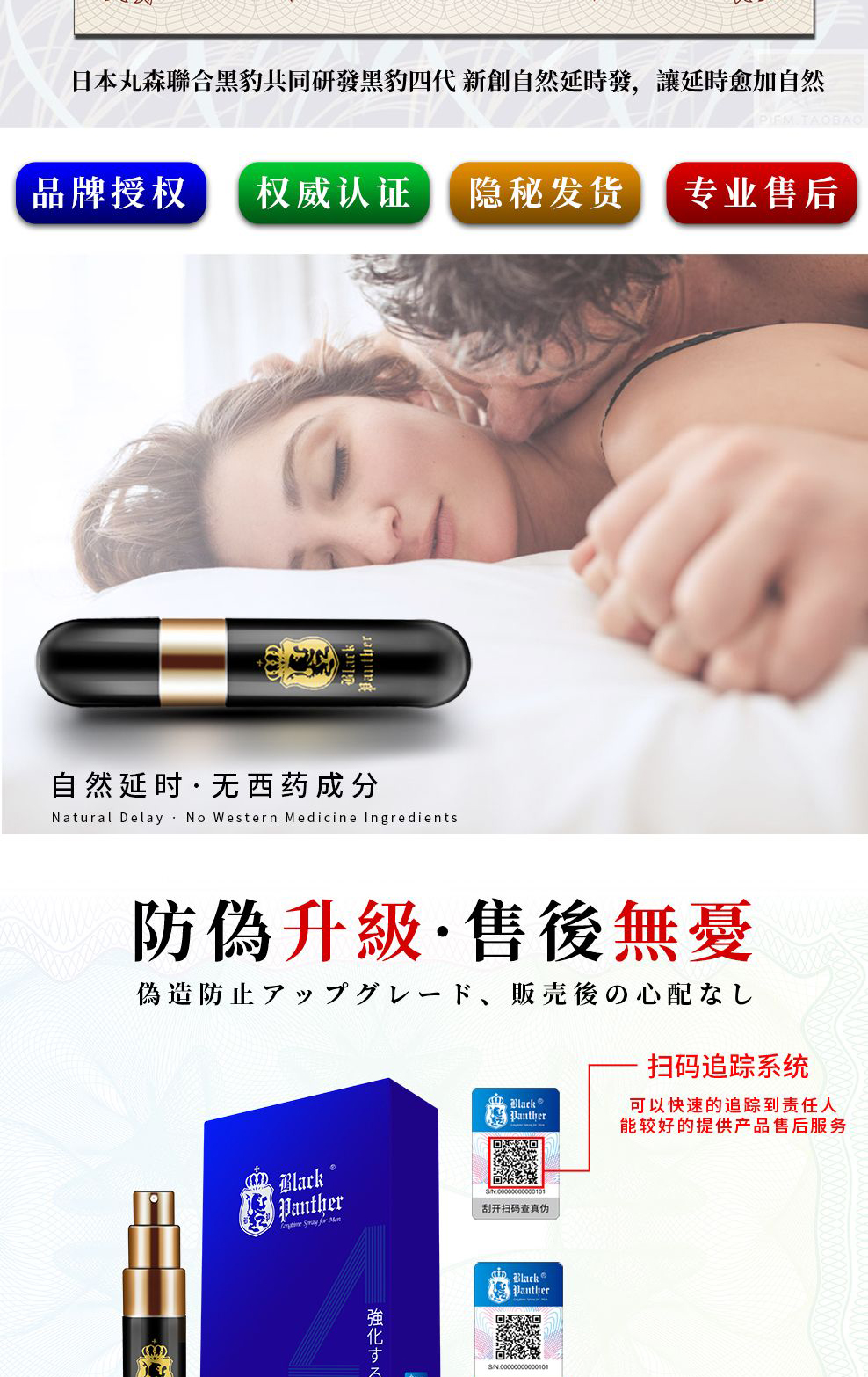 趣愛閣-微商成人用品貨源延時噴劑：黑豹四代延時噴劑