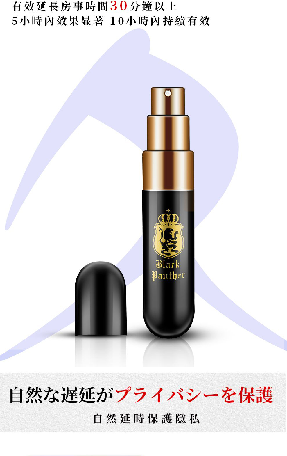 趣愛閣-微商成人用品貨源延時噴劑：黑豹四代延時噴劑