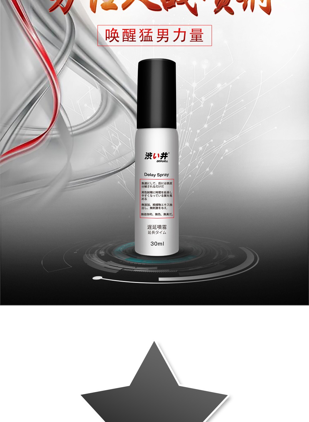 趣愛閣-無人售貨店情趣用品延時噴劑：澀井延時噴劑30ml延時噴劑