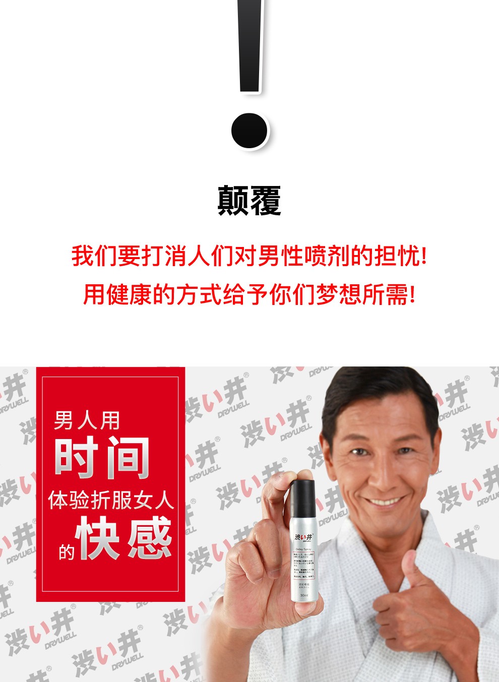 趣愛閣-無人售貨店情趣用品延時噴劑：澀井延時噴劑30ml延時噴劑